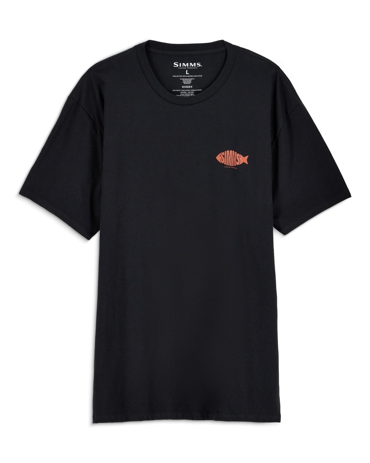 M's Logofish T-Shirt Pinboard Front Black