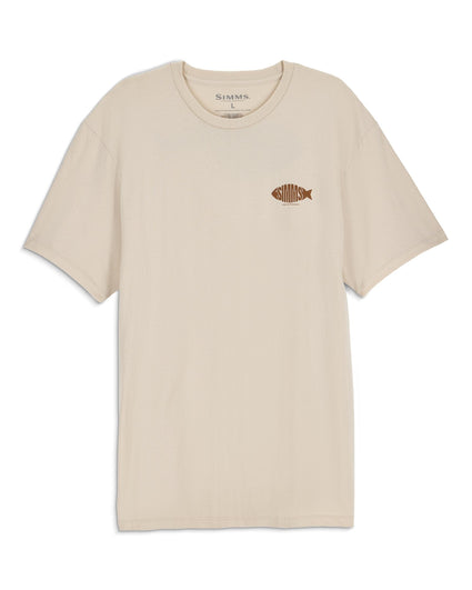 M's Logofish T-Shirt Pinboard Front Natural