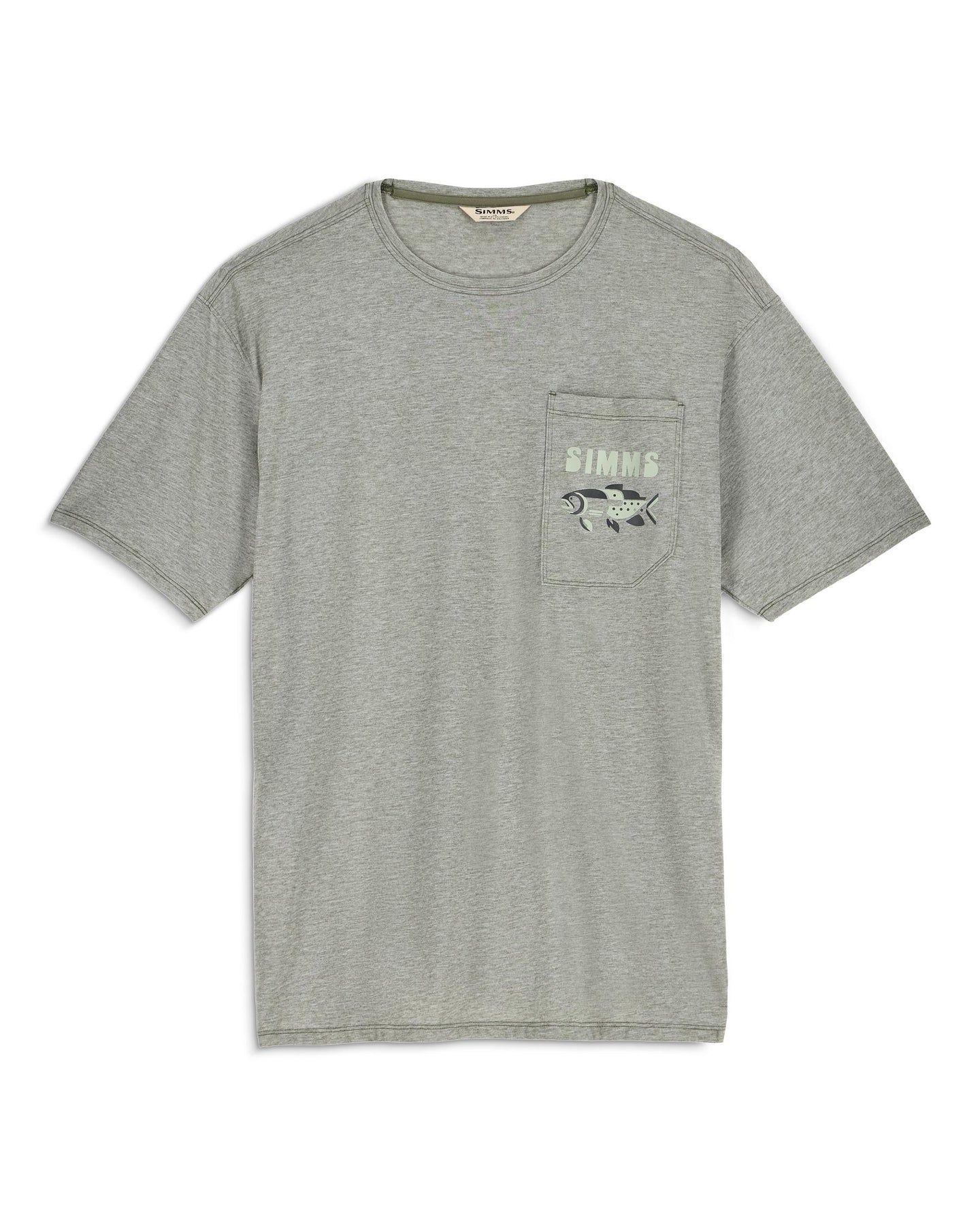 M's Harbor Lightweight Pocket T-Shirt Pinboard Front Willow Heather