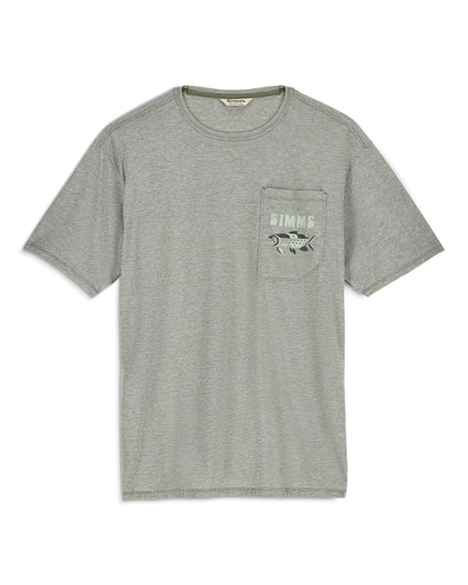M's Harbor Lightweight Pocket T-Shirt Pinboard Front Willow Heather