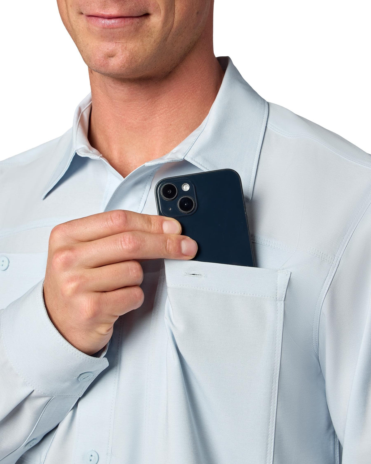 M's Launch LS Shirt Model 2 