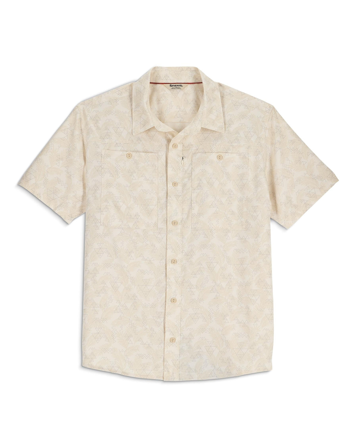 M's Launch SS Shirt Pinboard Front Palm Fish Line Parchment