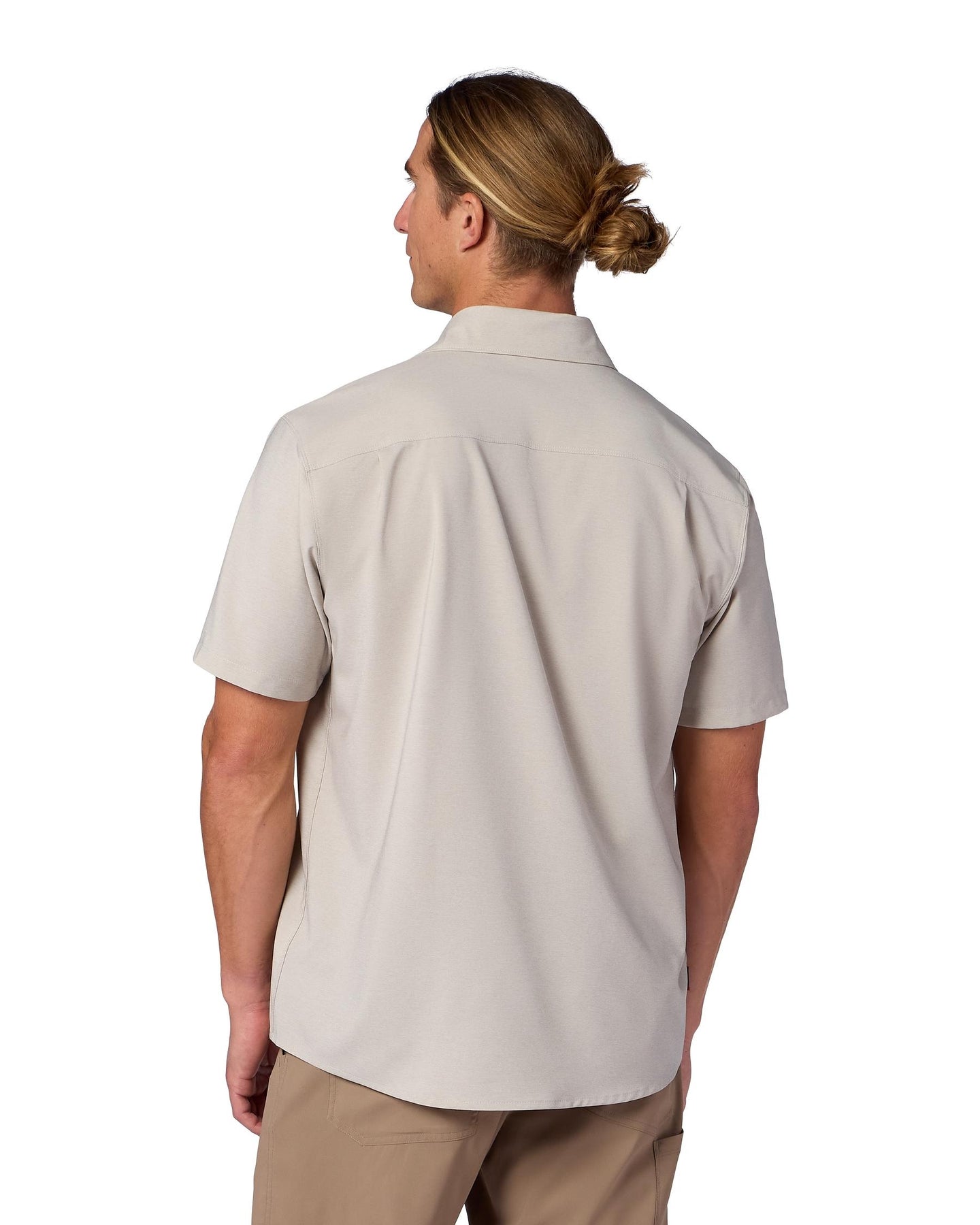 M's Launch SS Shirt Model Back 