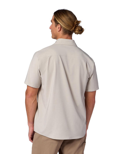 M's Launch SS Shirt Model Back 