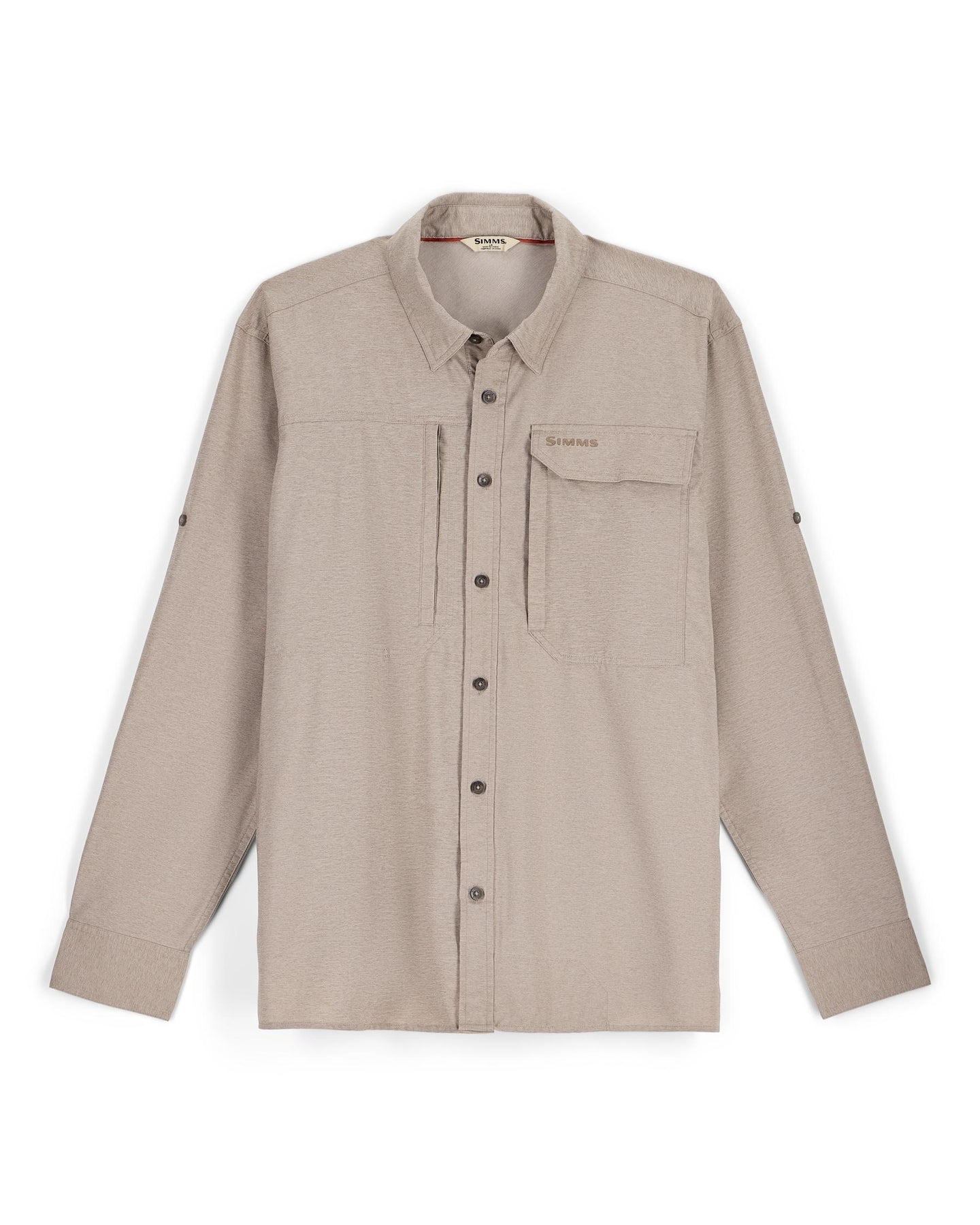 M's Guide Bugstopper LS Shirt Pinboard Front Dolomite Heather