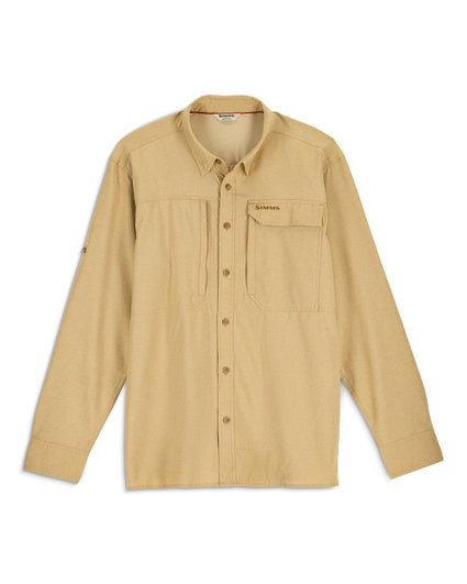 M's Guide Bugstopper LS Shirt Pinboard Front Bistre Heather