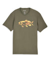 M's Abstract Fresh T-Shirt Pinboard Front Army Green