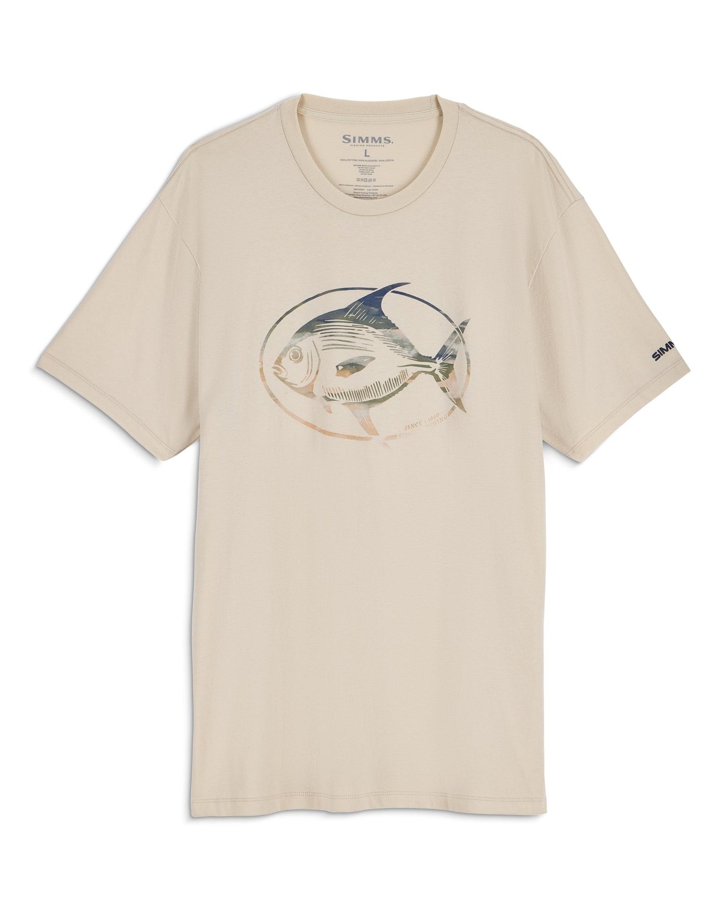 M’s Salt Catch T-Shirt Pinboard Front Natural