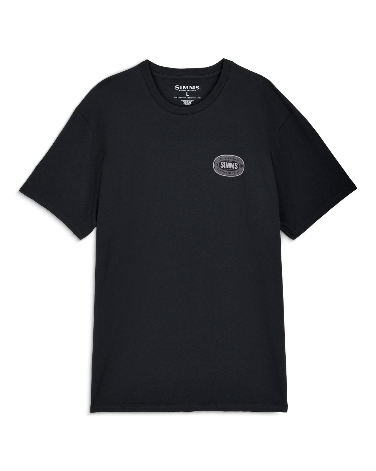 M's Quality Seal T-Shirt Pinboard Front Black