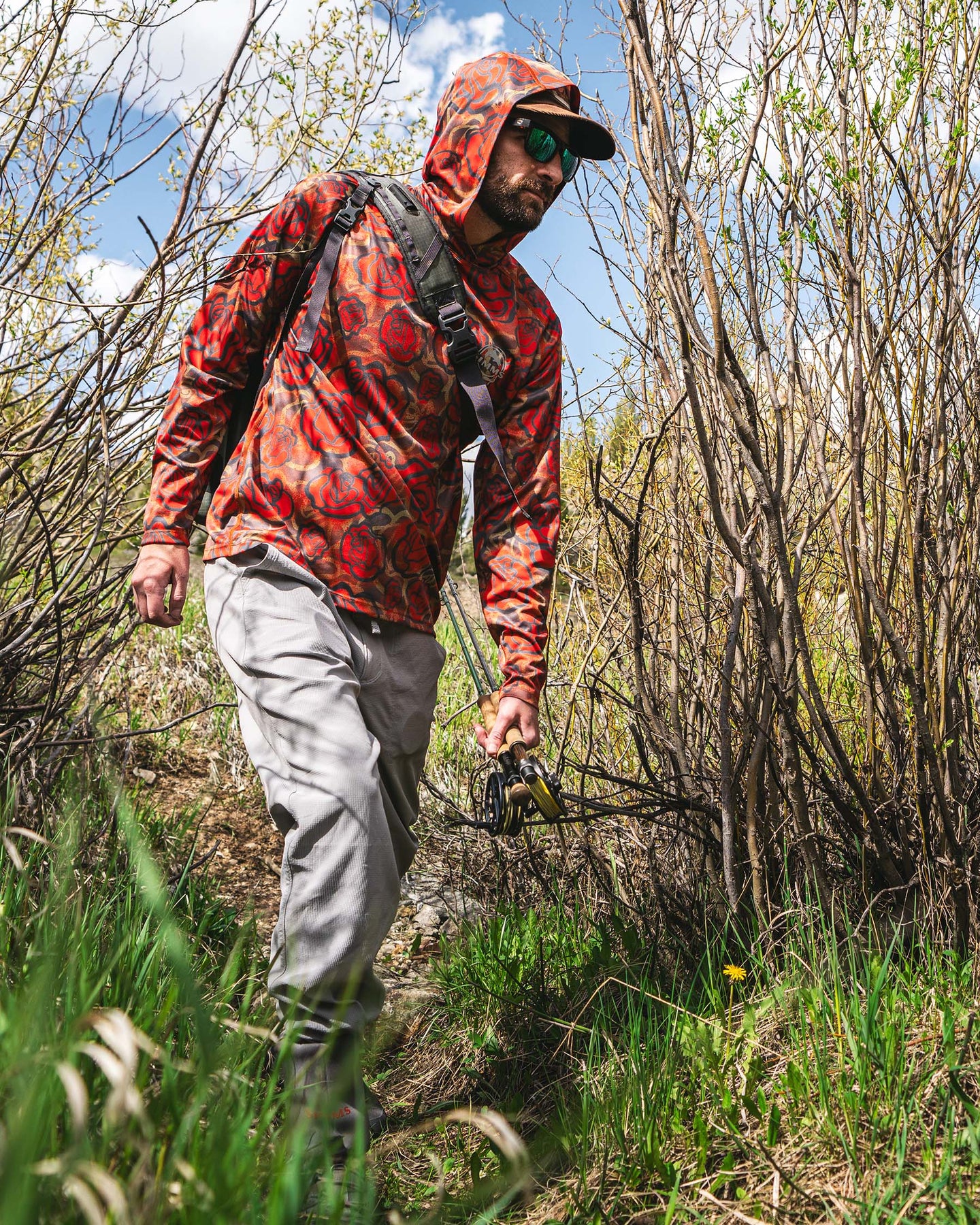 Men's Grateful Dead SolarTech Hoody - Clouds | Simms Fishing