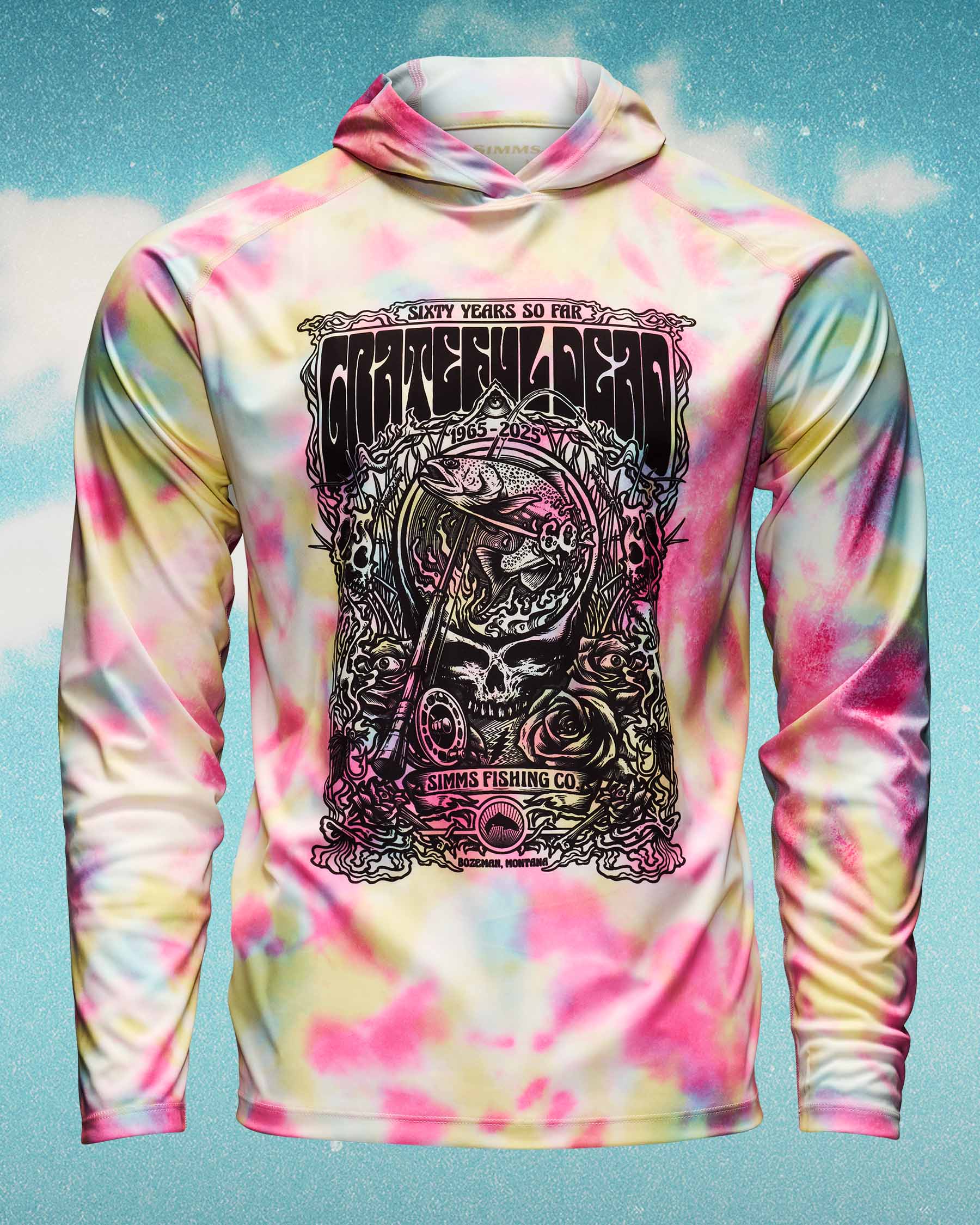 Unisex Grateful Dead SolarTech Hoody F25 | Simms Fishing