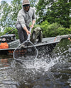 daymaker-boat-net-long-handle -rollover Pebble Steel