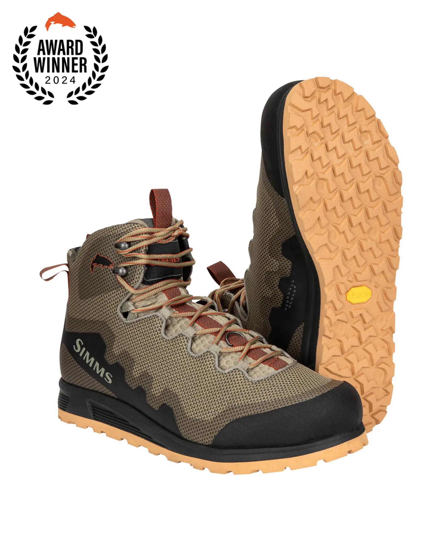 Men's Vibram Sole Wading Boots Flyweight Simms Fishing