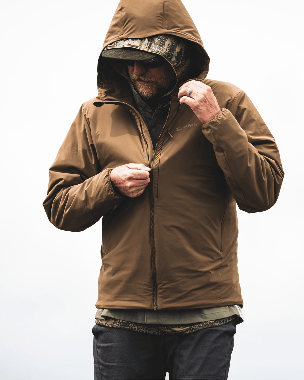 Men's Hooded Puffy Jacket - Midstream F25 | Simms Fishing