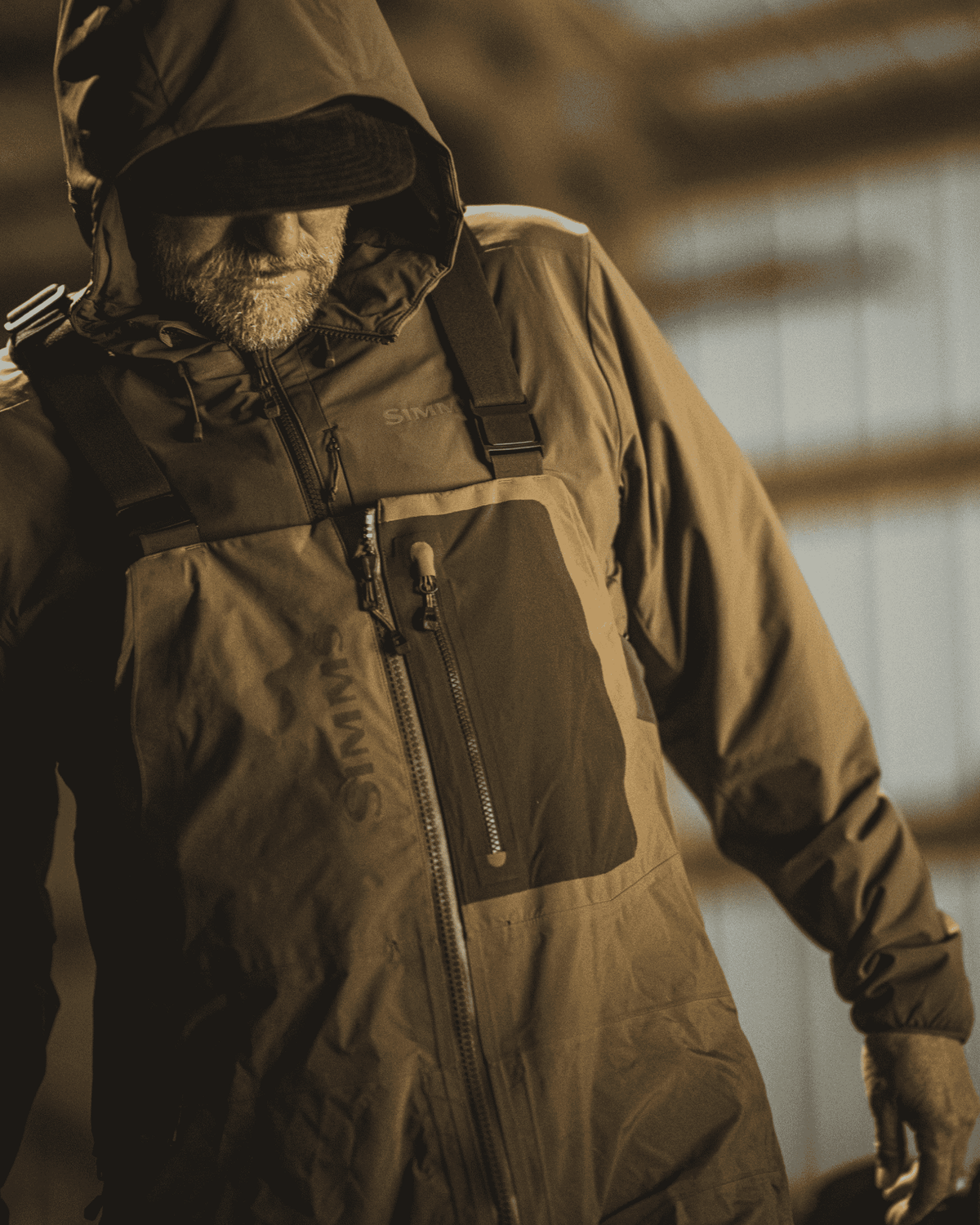 Men's Hooded Puffy Jacket - Midstream F25 | Simms Fishing