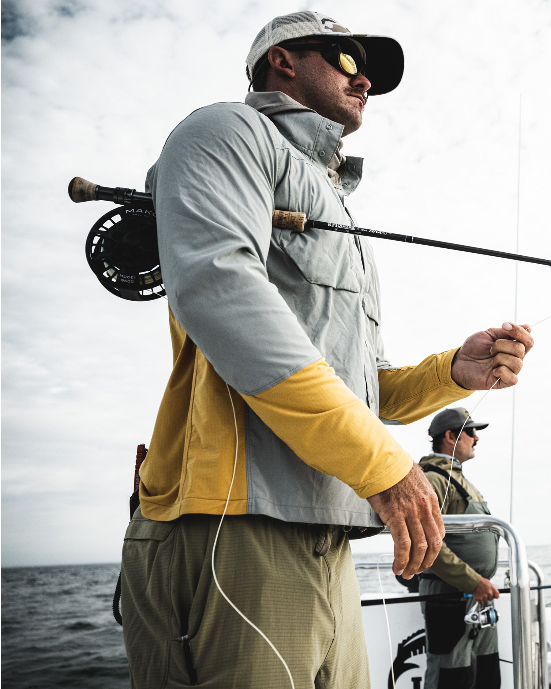 SIMMS シムス　イントルーダー　バイコンプ　シャツ 　US-M Simms Intruder Bicomp LS Fishing Shirt | Driftwood – Manic