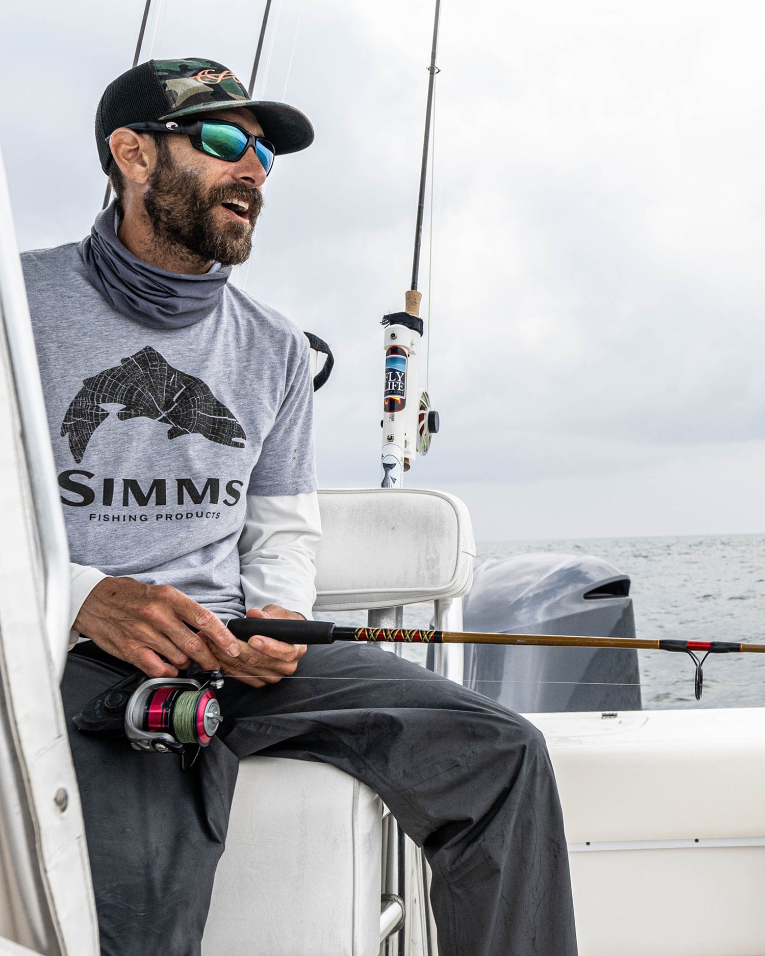 M s Wood Trout Fill T Shirt Simms Fishing Products
