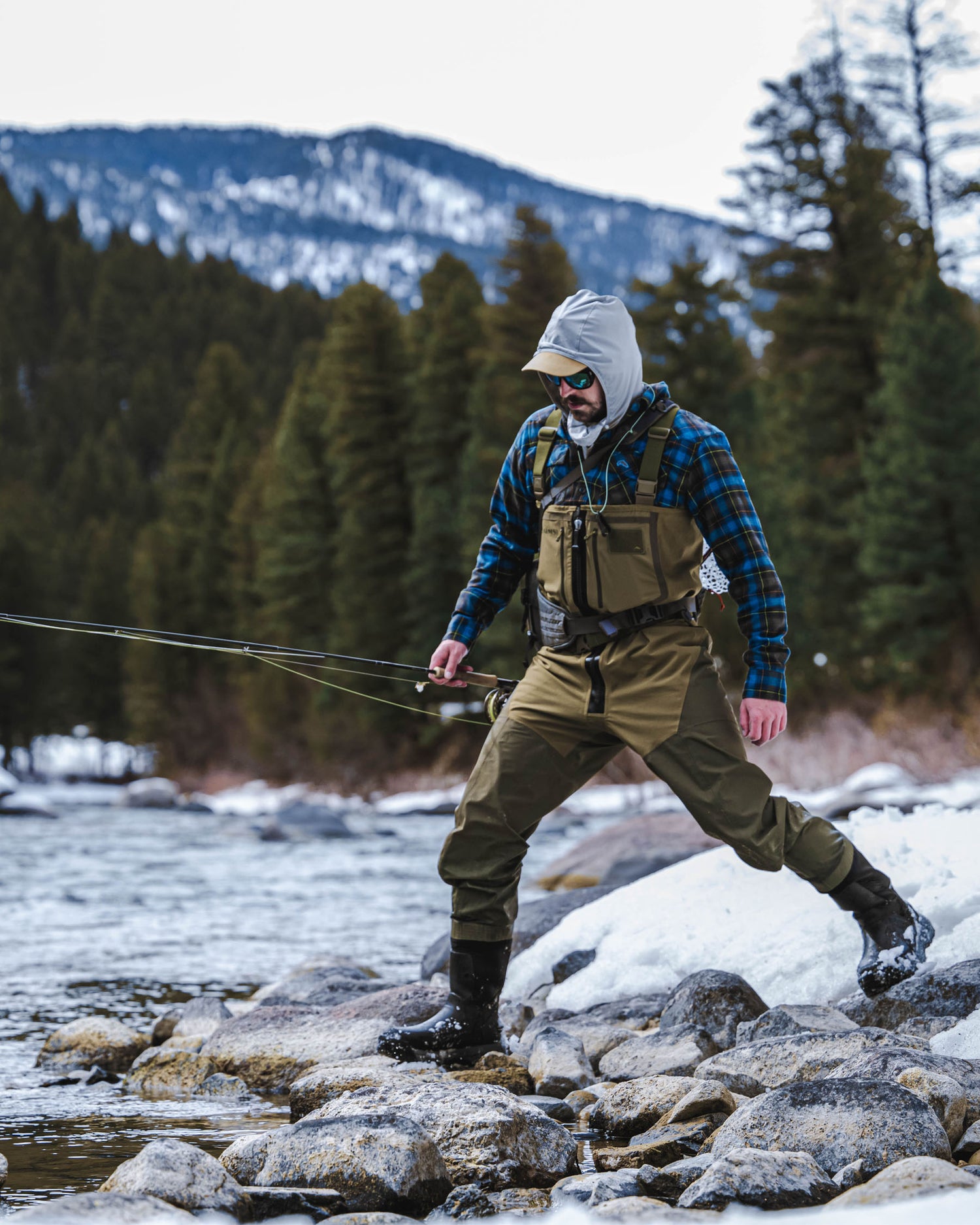 Simms M's Freestone Z Bootfoot Waders - Rubber Sole Loden / XL 13