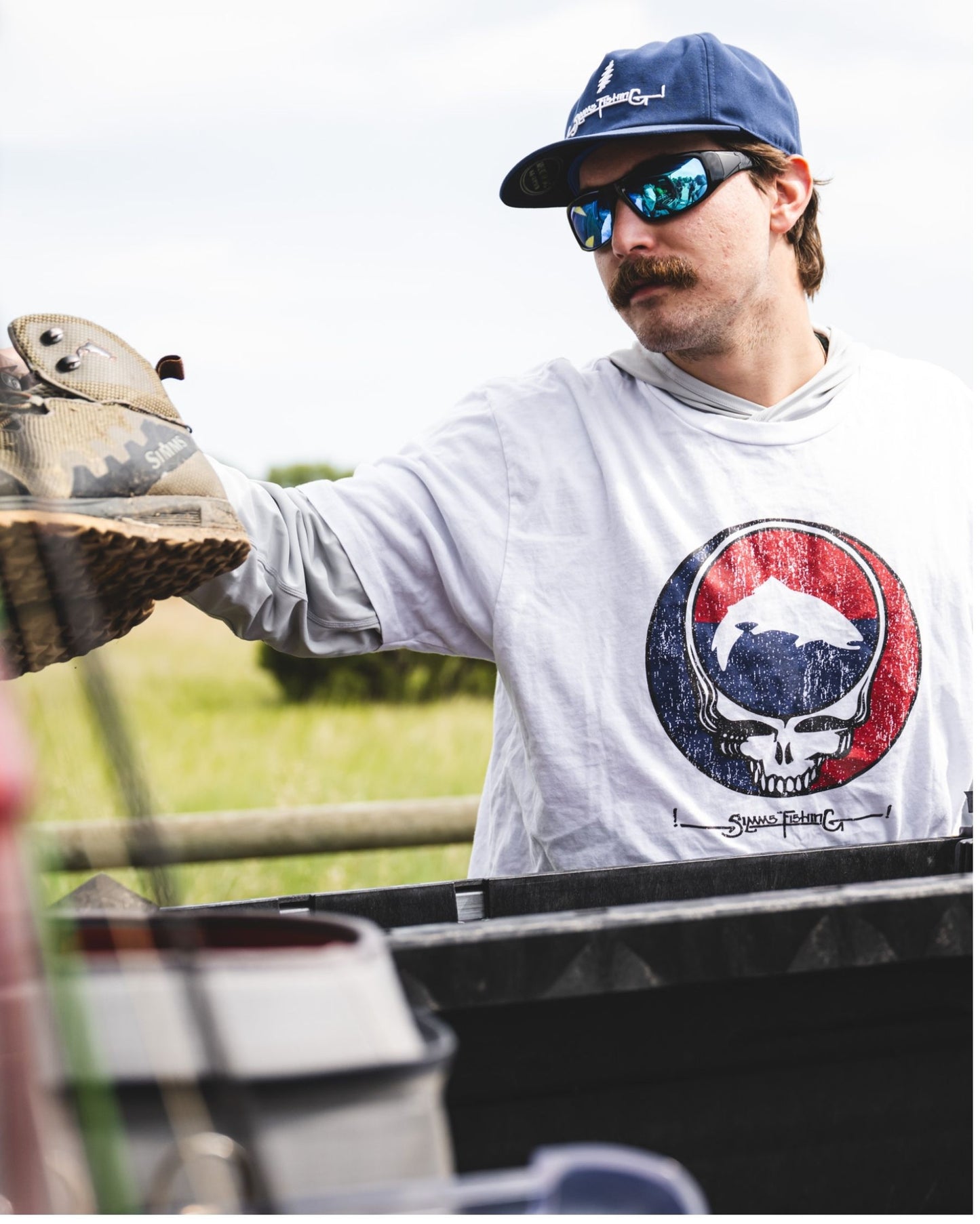 Simsm grateful dead t-shirt steal your face -rollover