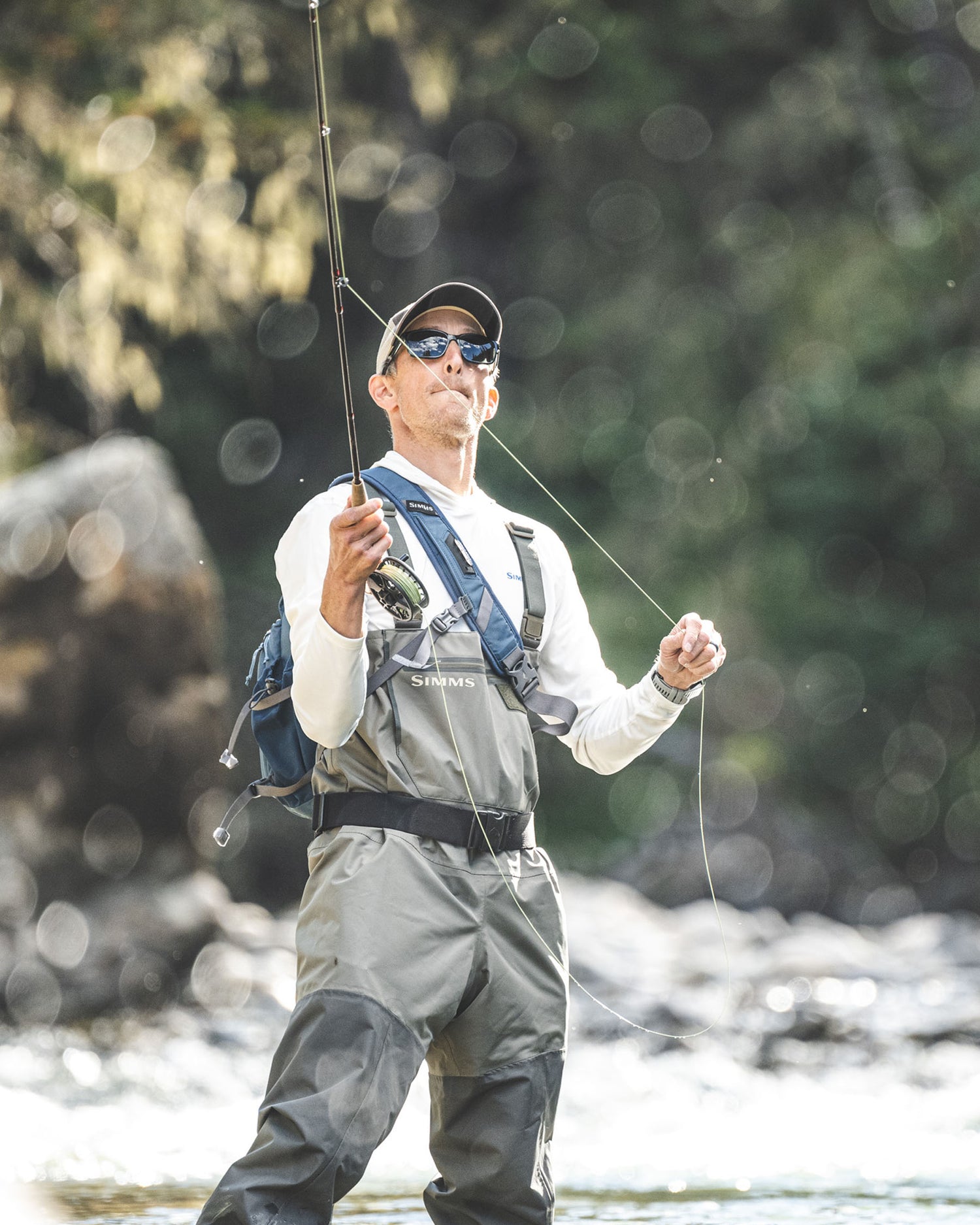 3-Layer Breathable Fly Fishing Waders Neoprene Stocking Foot