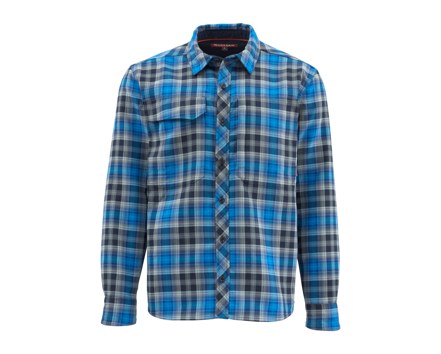M's Guide Flannel Shirt - Admiral Blue Plaid
