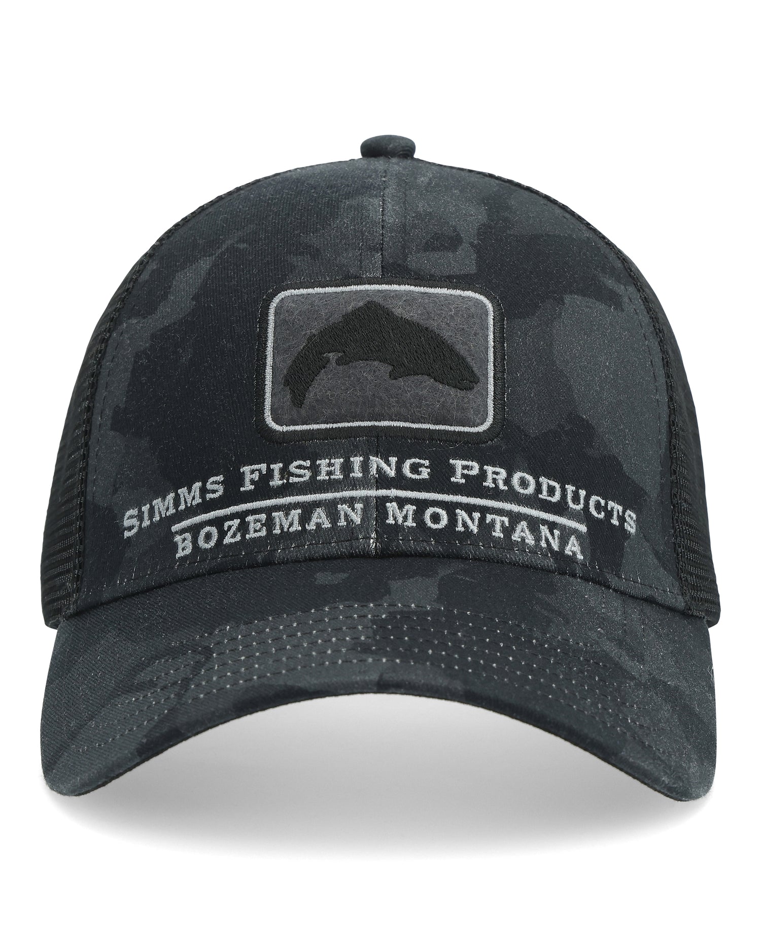 12226-1033-trout-icon-trucker-tabletop-s23-front_camo-carbon