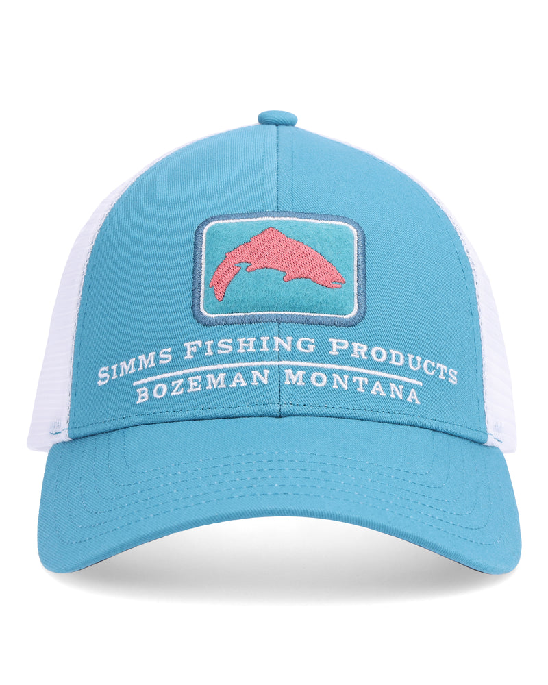 Simms Trout Icon Trucker Hat Carbon