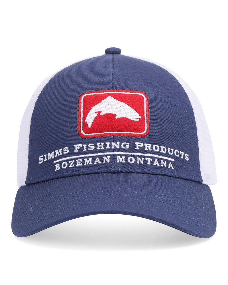 Simms Trout Icon Trucker Hat Carbon