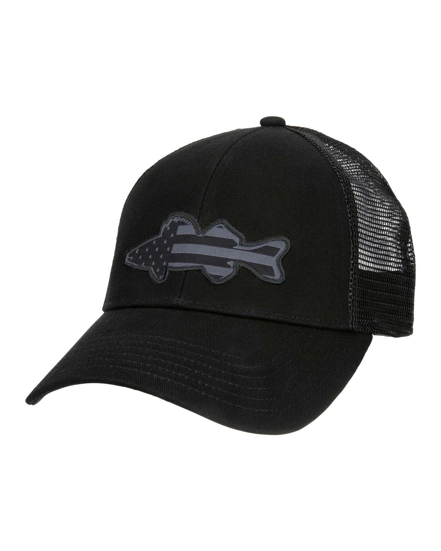 M's USA Walleye Trucker Hat - Black