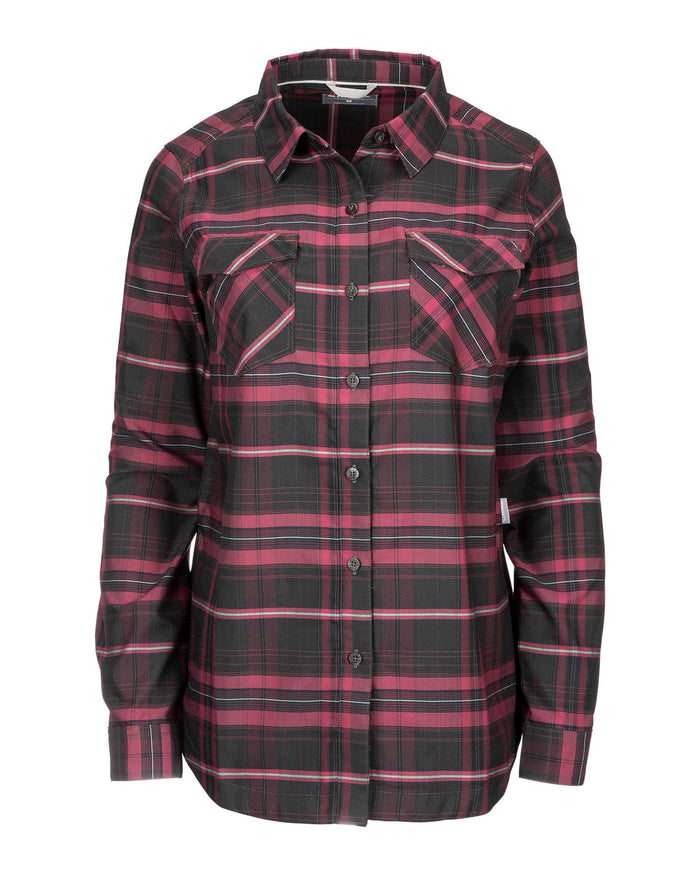 W's Sunrise Tunic - Carbon Garnet Plaid