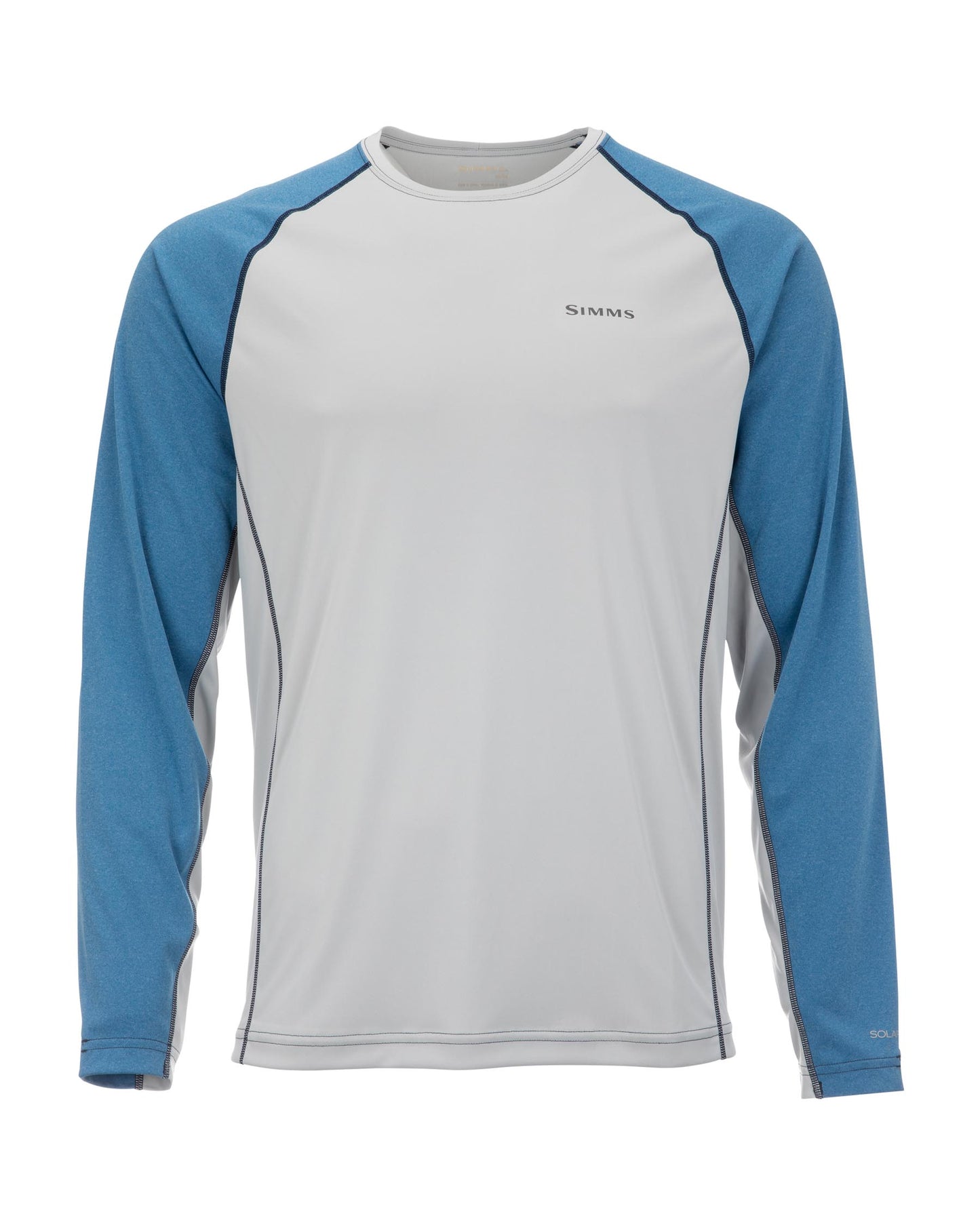 Simms Solarflex Crewneck - Solid S / Sterling