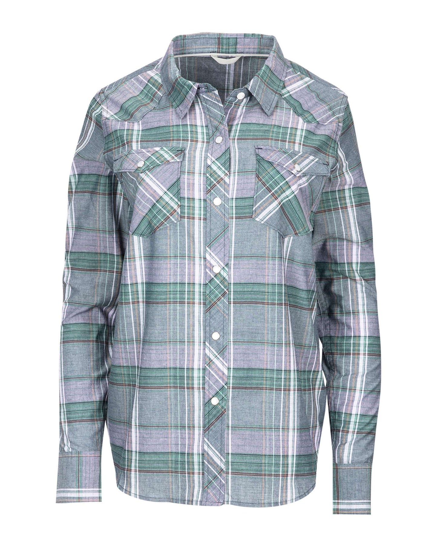 W's Ruby River LS Shirt - Pale Iris Plaid