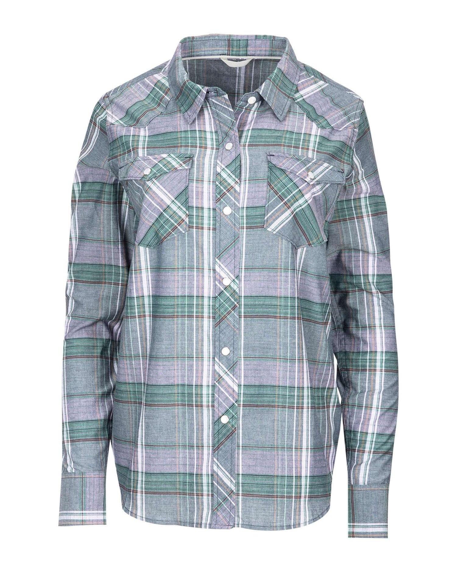 W's Ruby River LS Shirt - Pale Iris Plaid