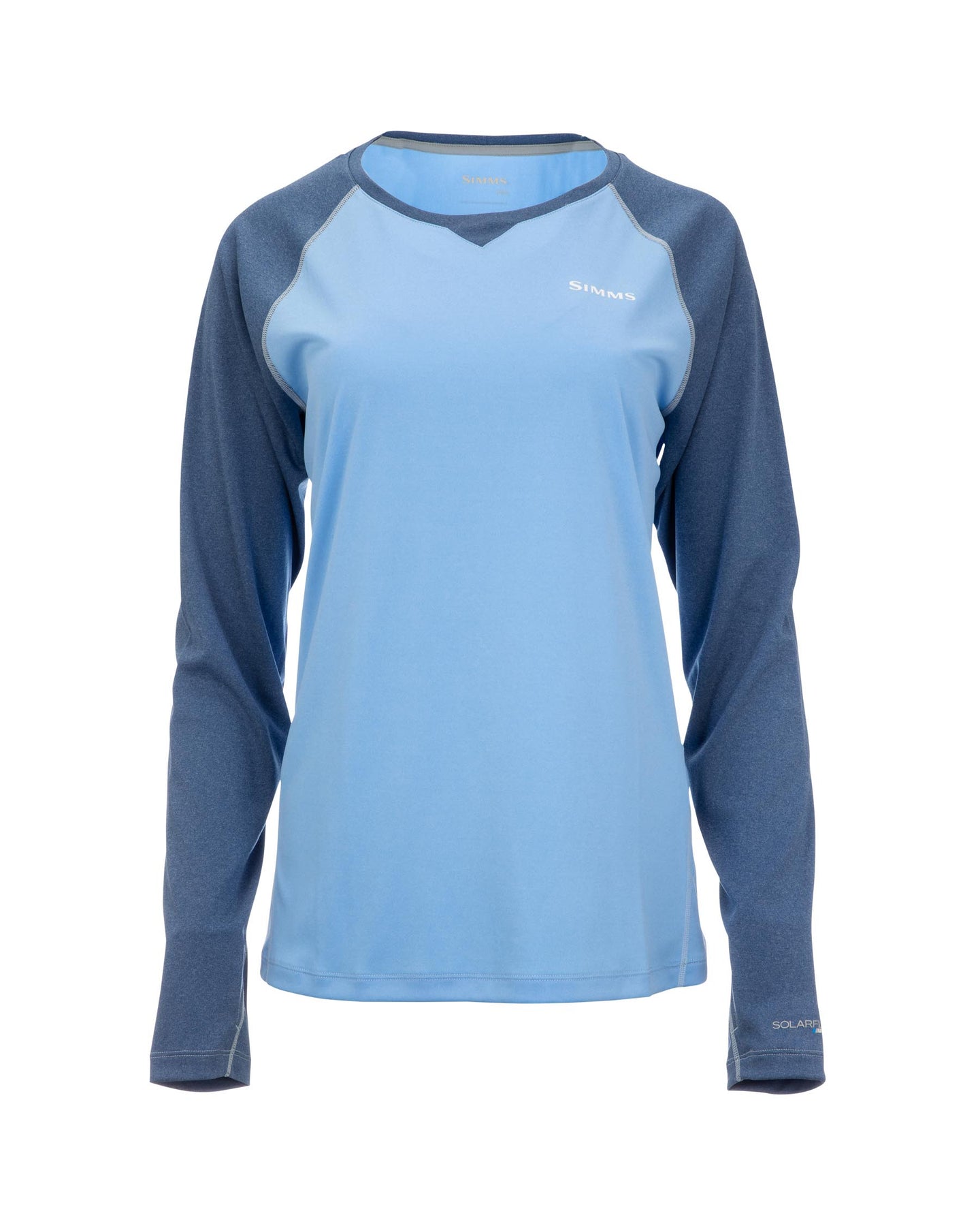 12891-435-womens-solarflex-ls-crewneck-cornflower-heather_s22-001-front Cornflower Heather