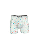 M's Simms Boxer Brief - Trout Critter Sterling
