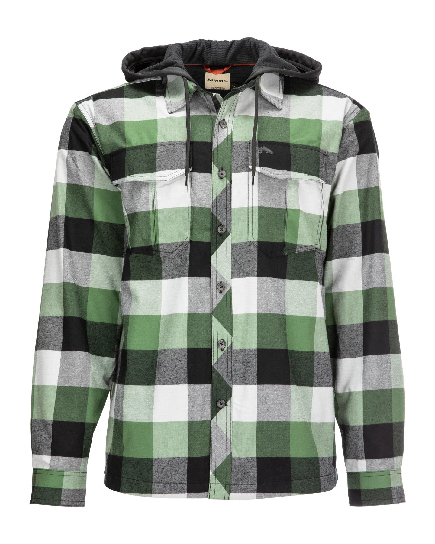 M's Coldweather Hoody - Moss Green Buffalo Plaid