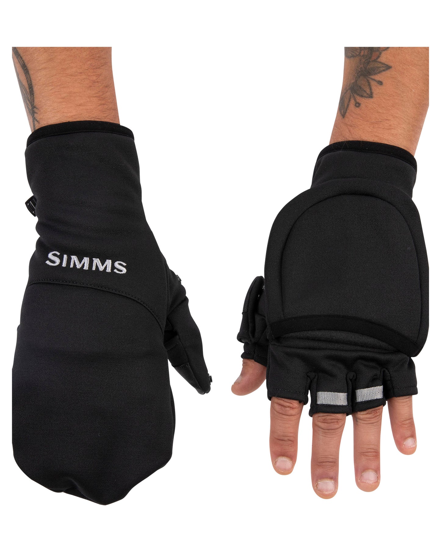 Simms Black Freestone Foldover Mitt