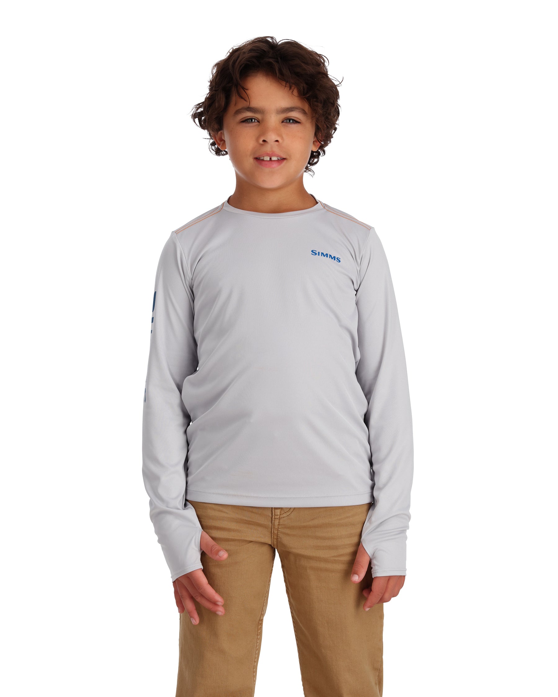Solar Tech Kids Fisihing Crewneck Shirt | Simms Fishing