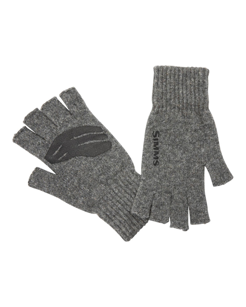 M's Wool Half-Finger Glove - Steel