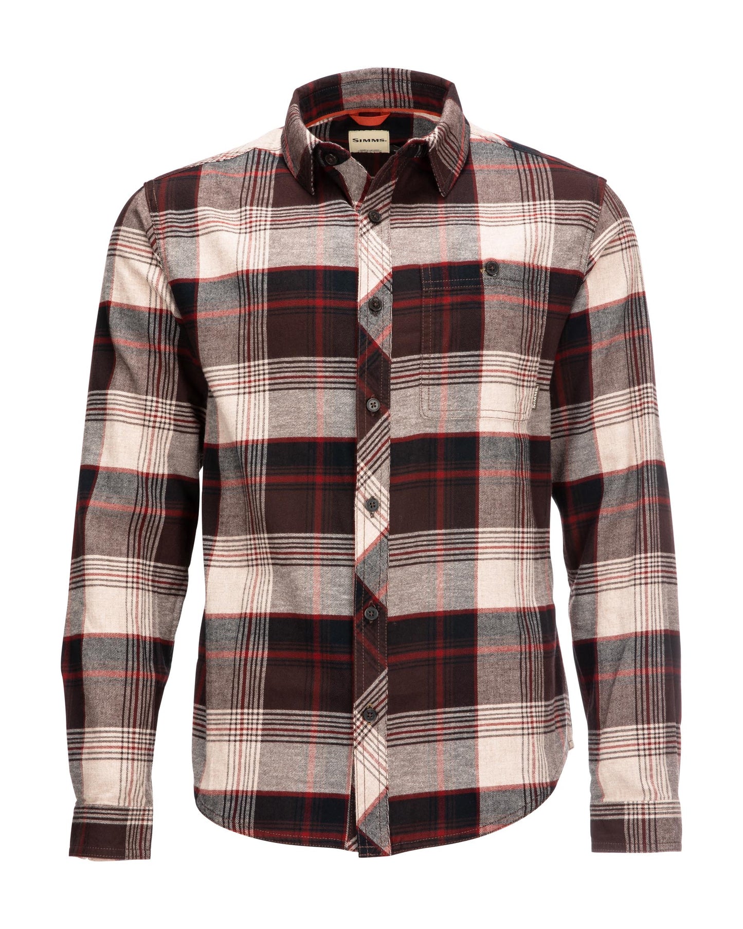M's Dockwear Cotton Flannel Shirt - Mahogany Red Plaid