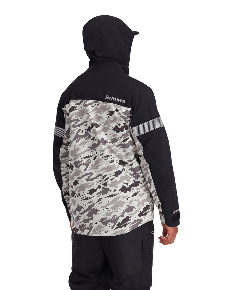 Sims Insulated Hooded Fishing Jacket, Black Mens Small