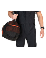 Simms Challenger Mesh Duffel - 60L - Black- on-body