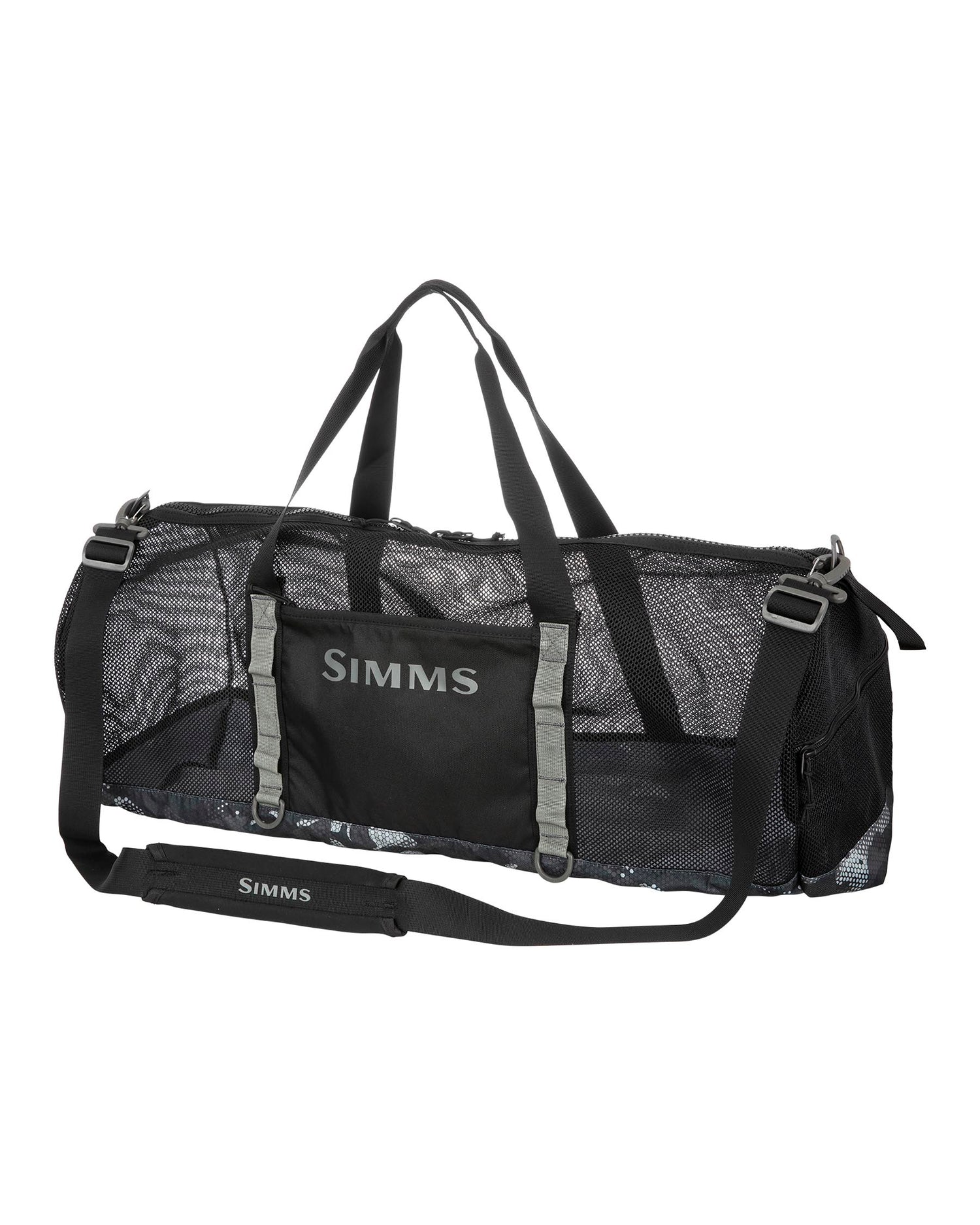 Simms Challenger Mesh Duffel - 60L -Hex-Flo-Camo-Carbon