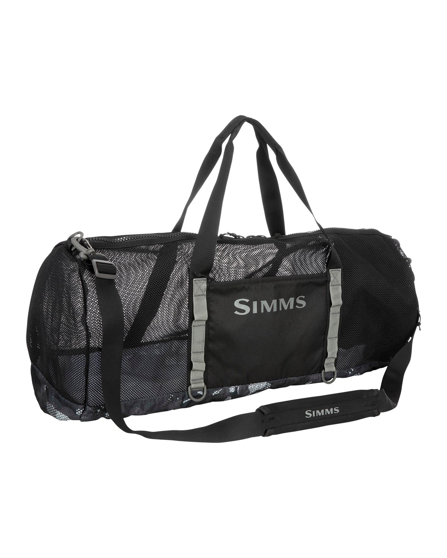 Simms Challenger Mesh Duffel - 60L -Hex-Flo-Camo-Carbon