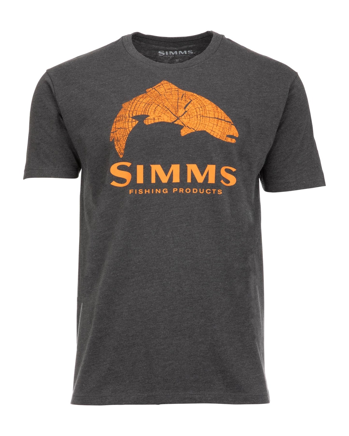 M'S WOOD TROUT FILL T-SHIRT FLAME-on-mannequin