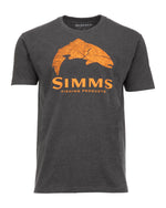 M'S WOOD TROUT FILL T-SHIRT FLAME-on-mannequin