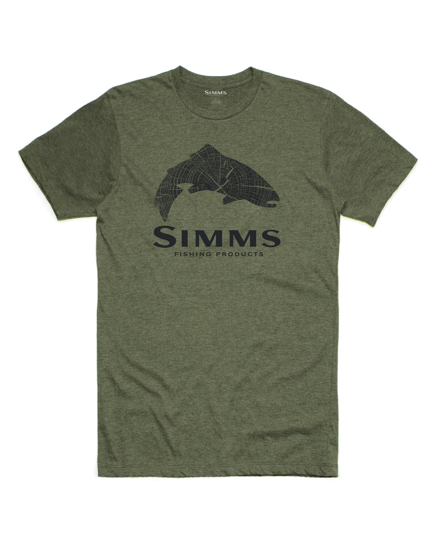 M's Wood Trout Fill T-Shirt - Military Heather -rollover