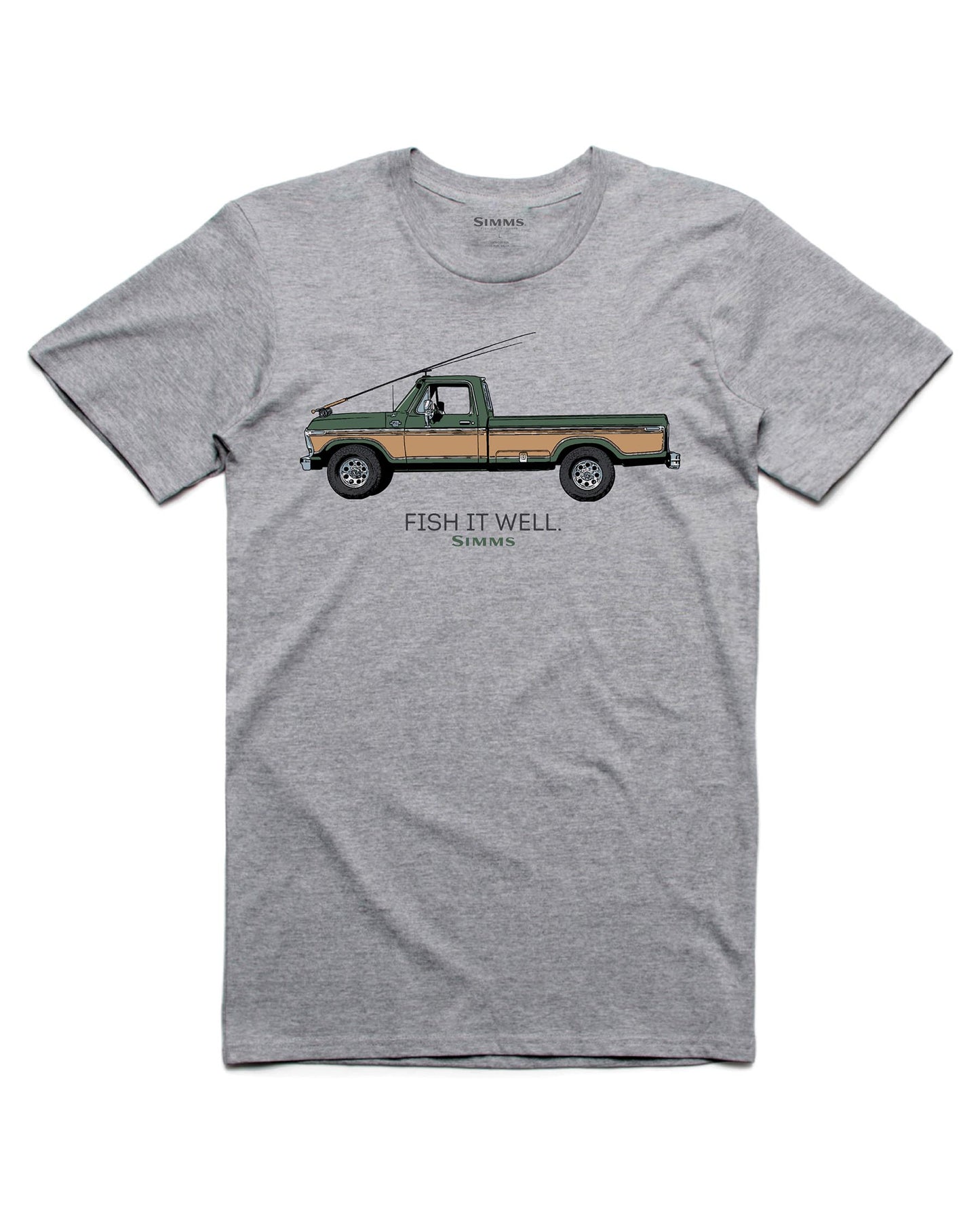 M's Fish It Well 250 T-Shirt - Grey Heather