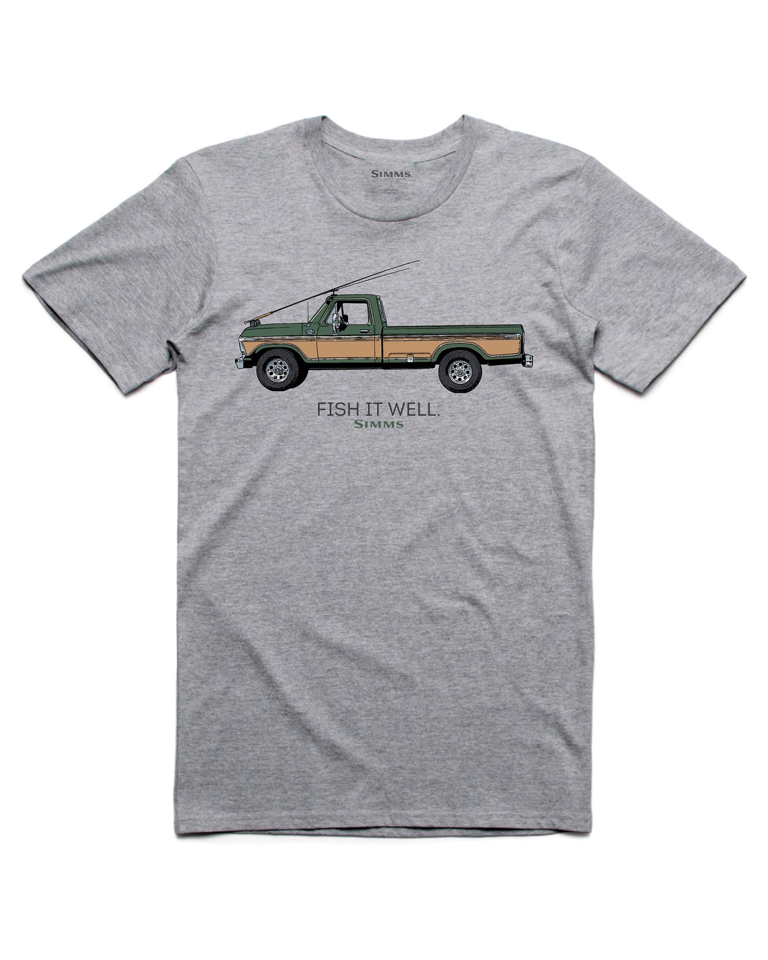 M's Fish It Well 250 T-Shirt - Grey Heather