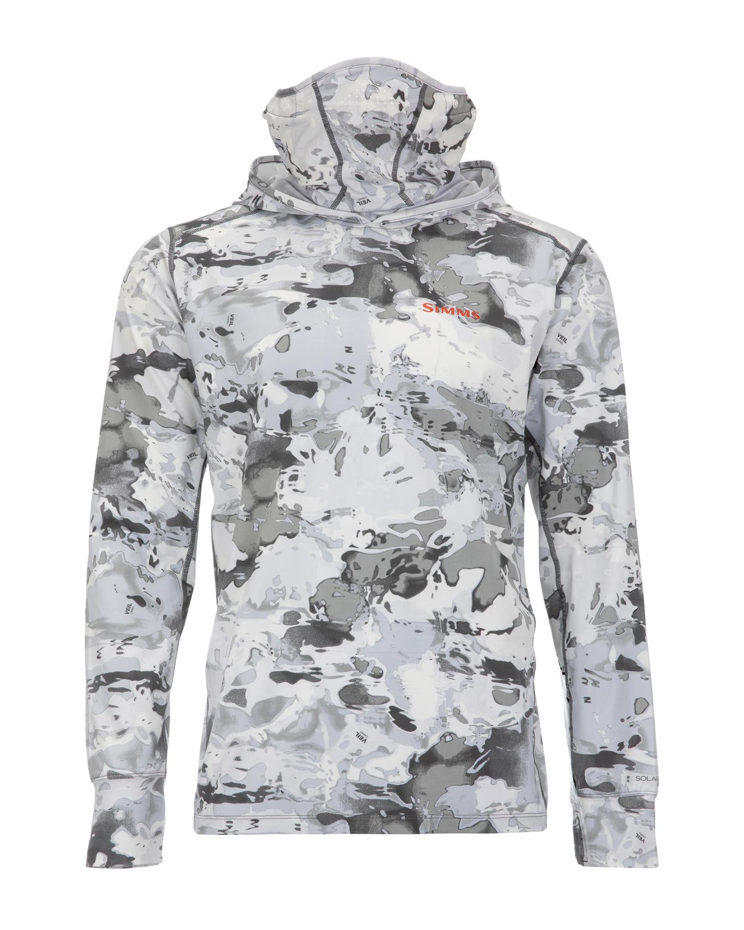 M's SolarFlex Guide Cooling Hoody Cloud Camo Grey